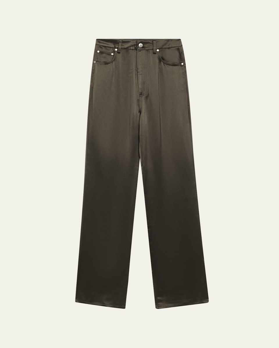 Tita Straight-Leg Satin Pants
